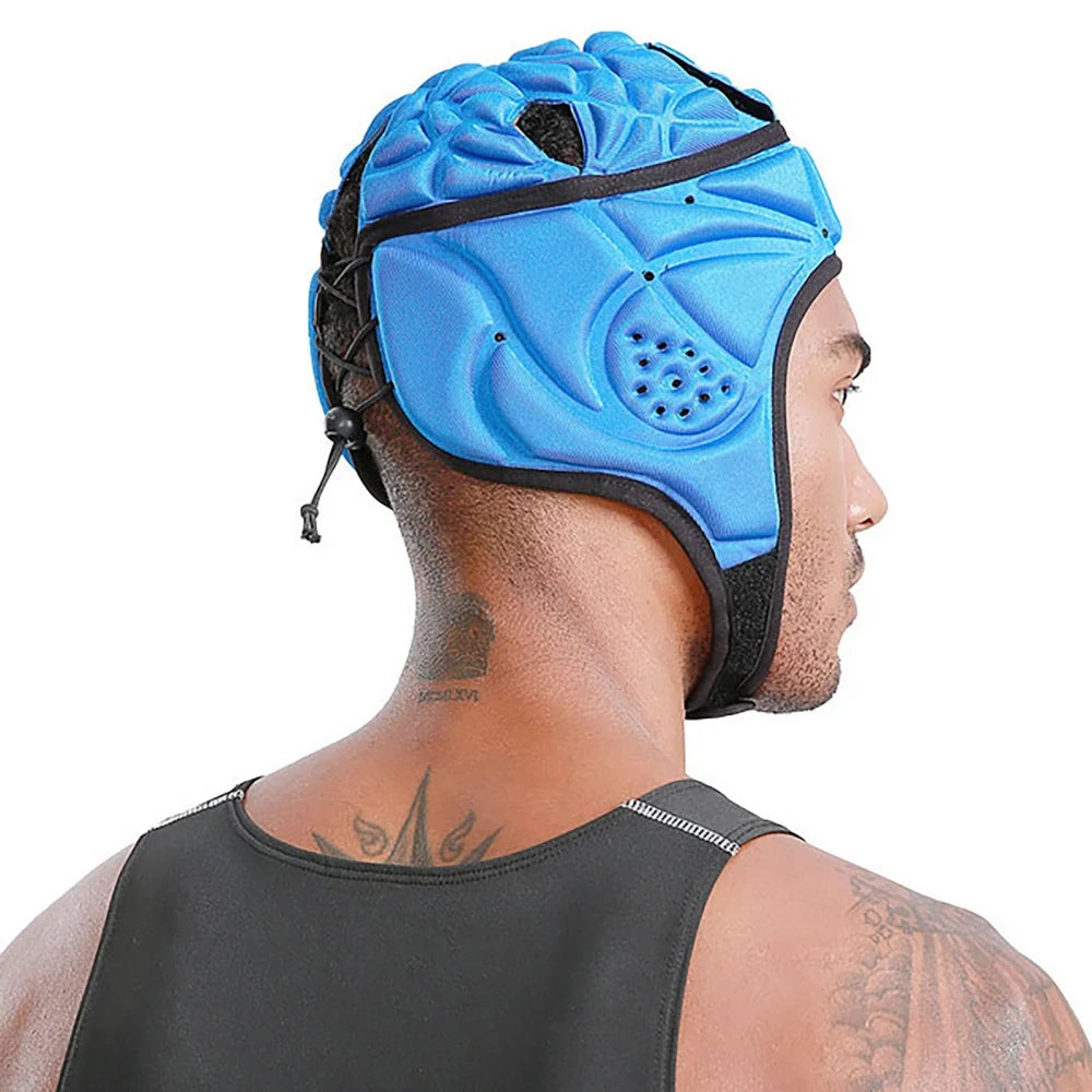 Adult Rugbys Football Helmet Headguard Goalie Hat Caps Soft Protective Rugbys Headguard