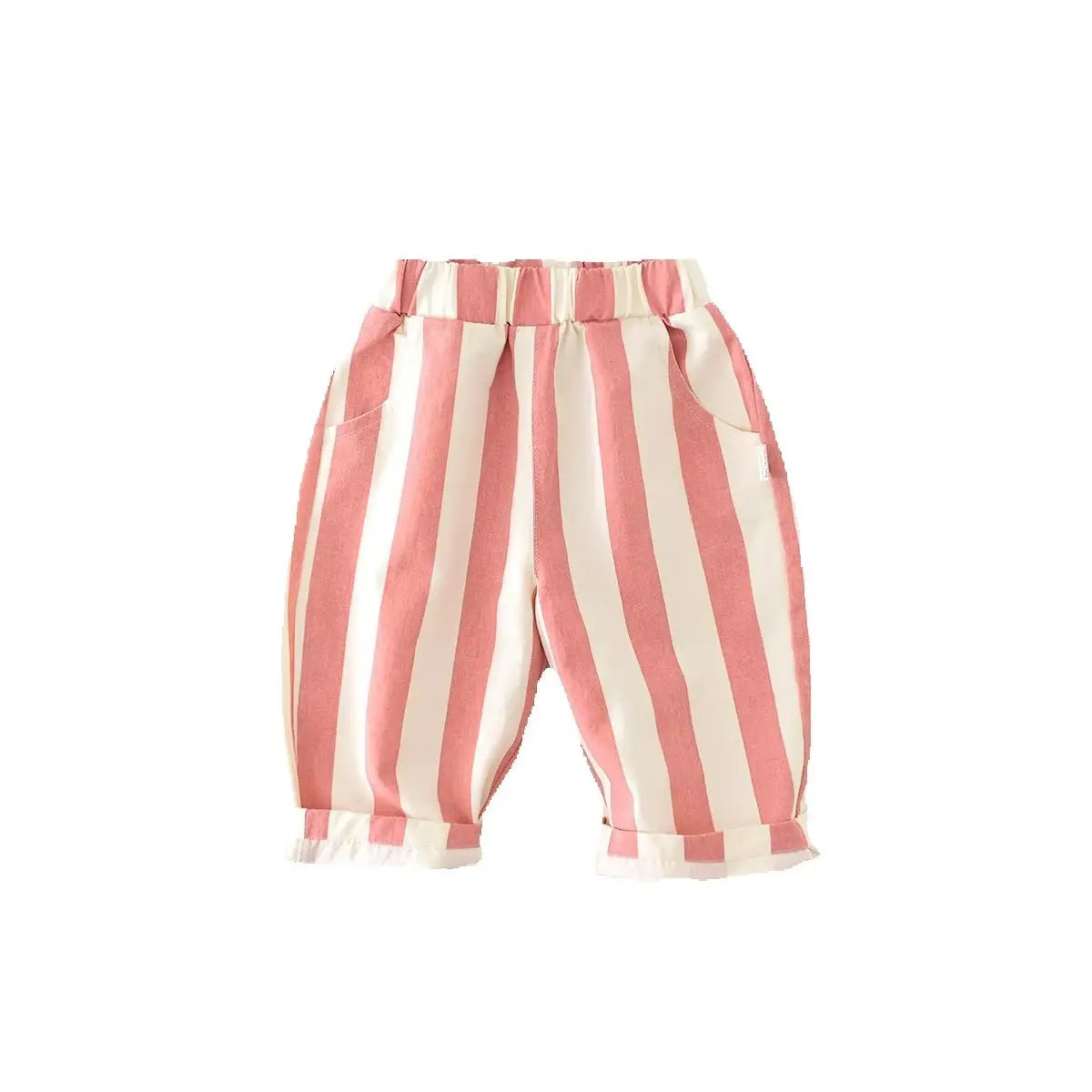2025 Spring Striped Bliss for Babes Toddler Pants: Unleash Springtime Cuteness with Our New Arrival Kids Trousers