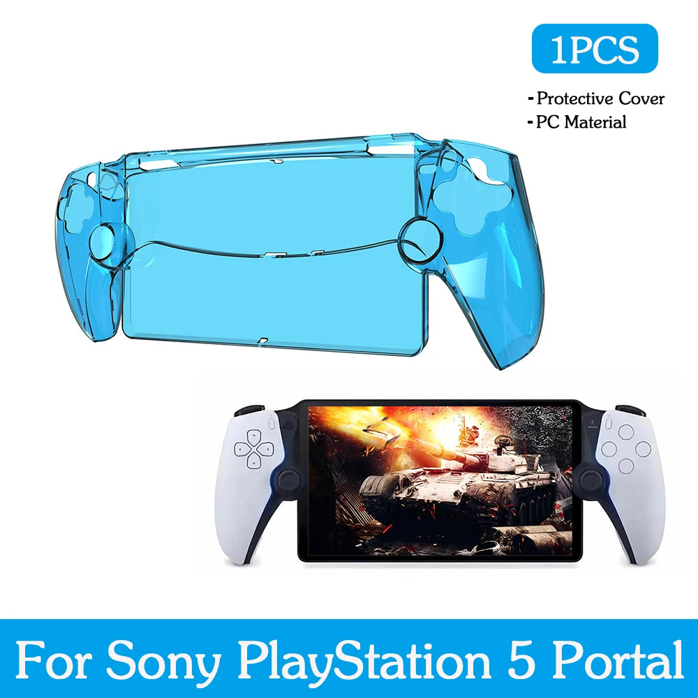 Transparent Protective Shell Case for PS5 Portal Sleeve Skin Anti-Scratch Handheld Game Console Cover for PlayStation 5 Portal