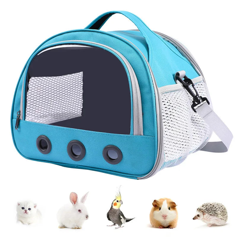 Cat bag, convenient for going out, pet dog, hamster, hedgehog, travel backpack, convenient outdoor bag bird mouse guinea pig bag