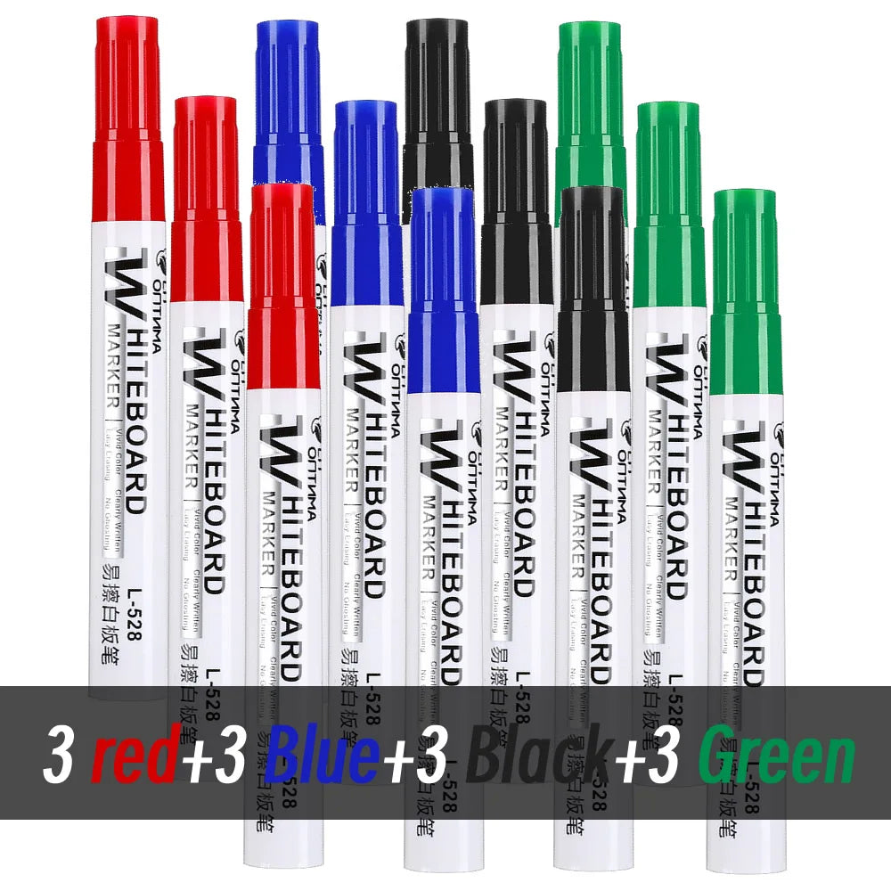 1/20pcs Erasable Whiteboard Marker Pen Blackboard Marker Teaching Chalk for Glass Ceramics Office School Art Marker Stationery