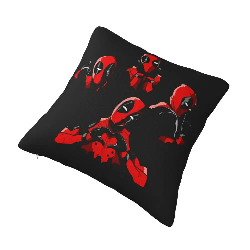 Custom Deadpool Wolverine Cartoon Manga Cushion Cover Soft Cute Pillows