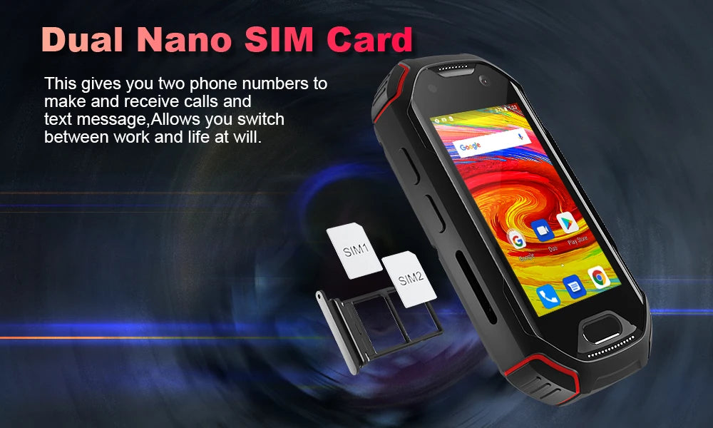 In Stock Unihertz ATOM World's Mini Rugged Smartphone 4GB 64GB Android 9 Octa Core 2.45 inch Unlocked Cellphone 2000mAh NFC