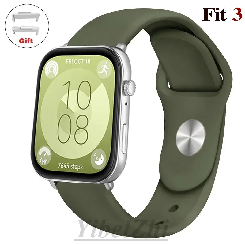 sport Band For Huawei Watch FIT 3 Strap smartwatch Silicone Official 1:1 correa for Huawei Watch fit3 2024 watchband Accessories