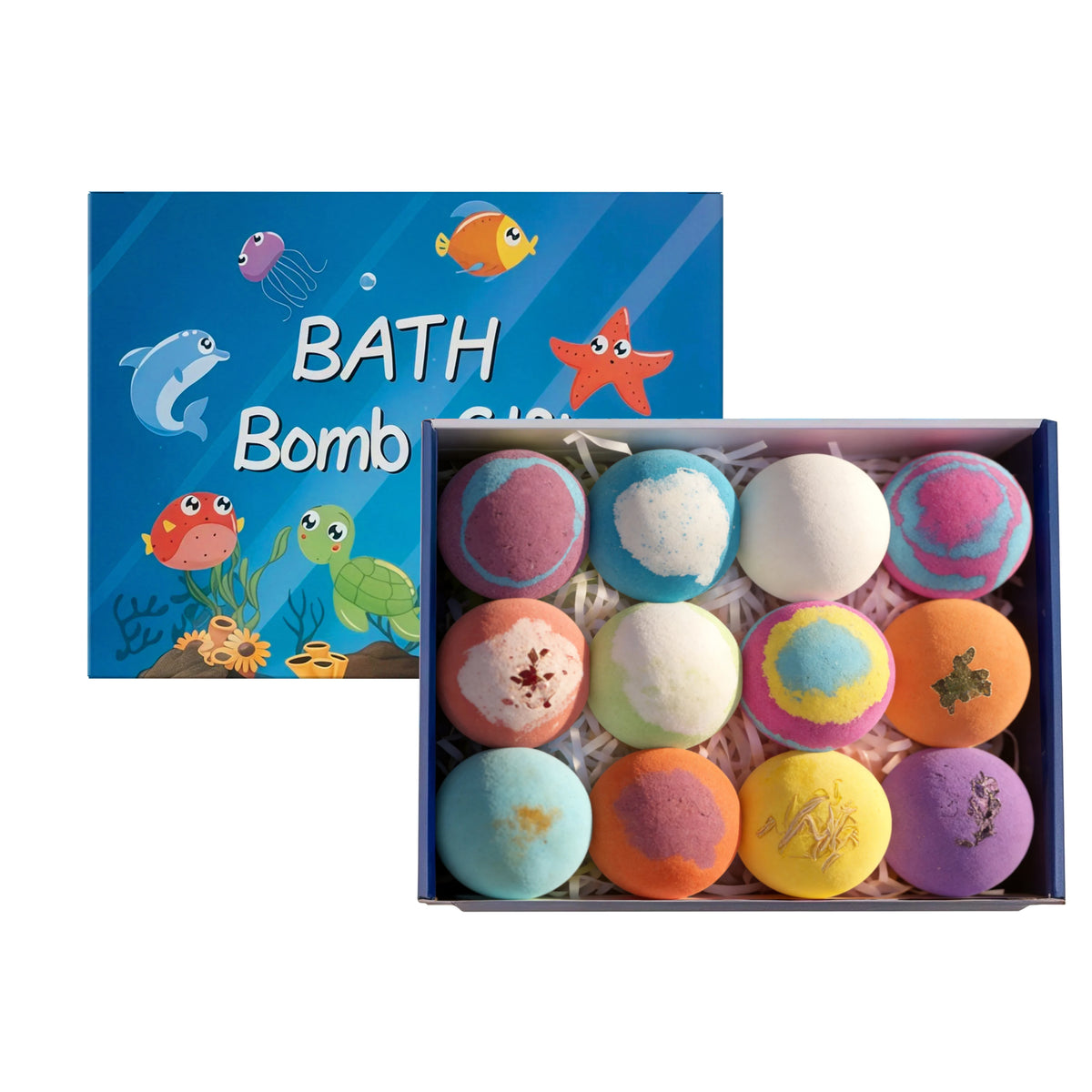 Kid Bath Bombs Inside Hidden Surprise Gentle Cleanse Colorful Rich Bubble Funny Relaxing Kid Bath Toys Children Shower Gift Set