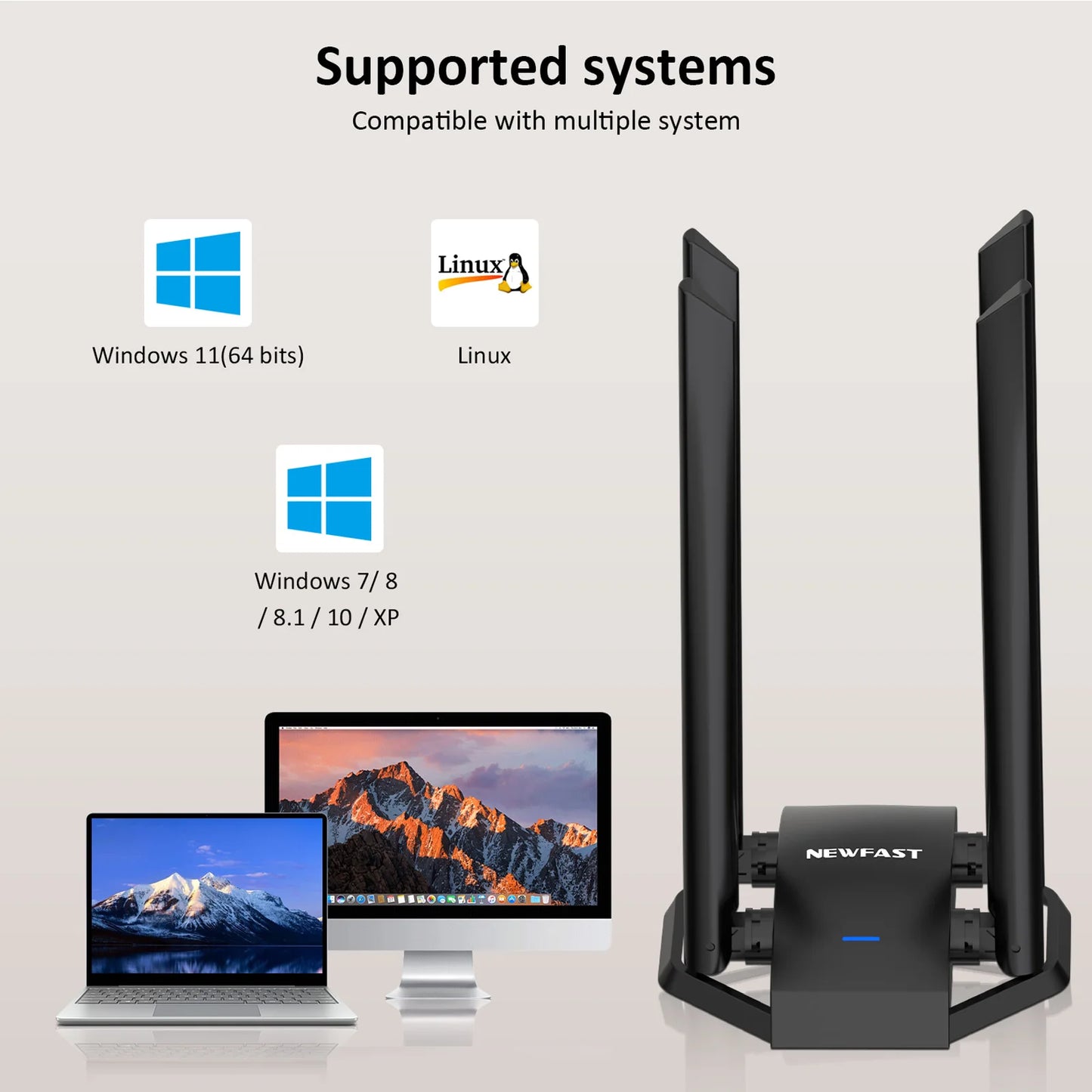 Comfast Wifi USB Adapter Dual Band 2.4G&5Ghz Wireless WiFi Receiver Transmitter USB3.0 Dongle Network Card For Win XP/7/8/10/11