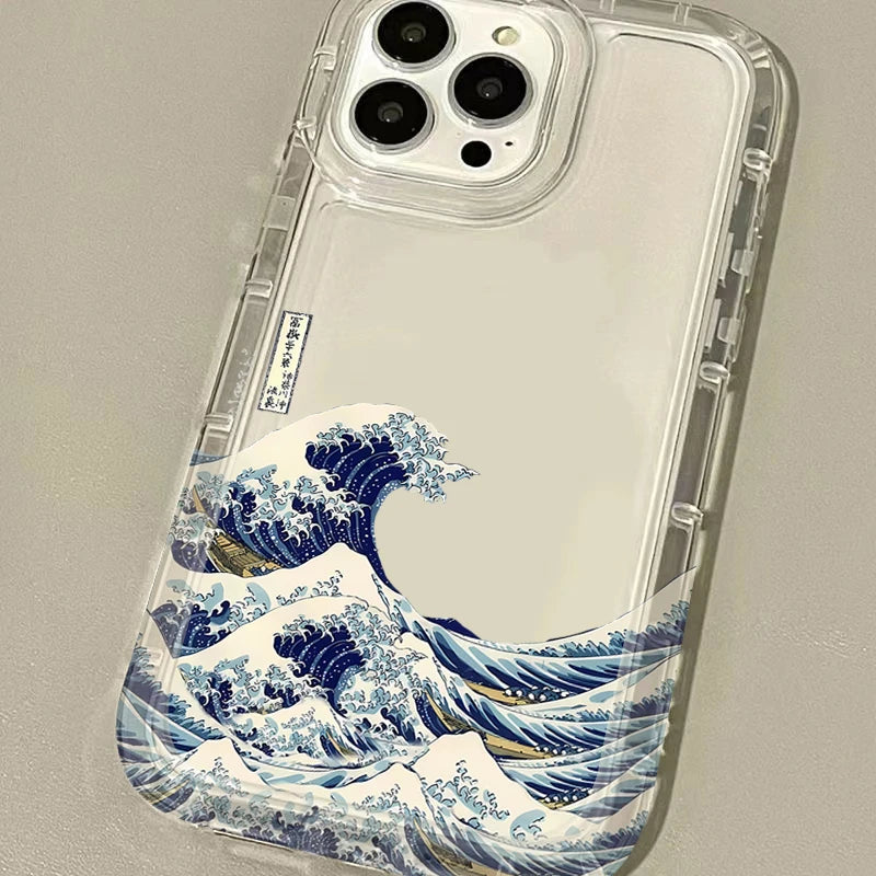 Fashion Great Blue Wave Phone Case For Xiaomi POCO X6 Pro 12T 13T 14 13 12 Pro 10 11 Lite 5G NE  X5 X4 GT X3 NFC F3 F4 F5 F6 M5S