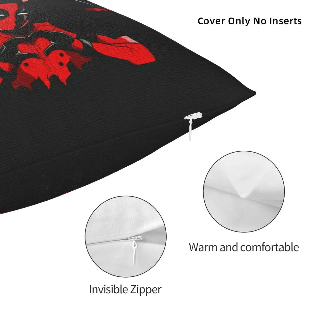 Custom Deadpool Wolverine Cartoon Manga Cushion Cover Soft Cute Pillows