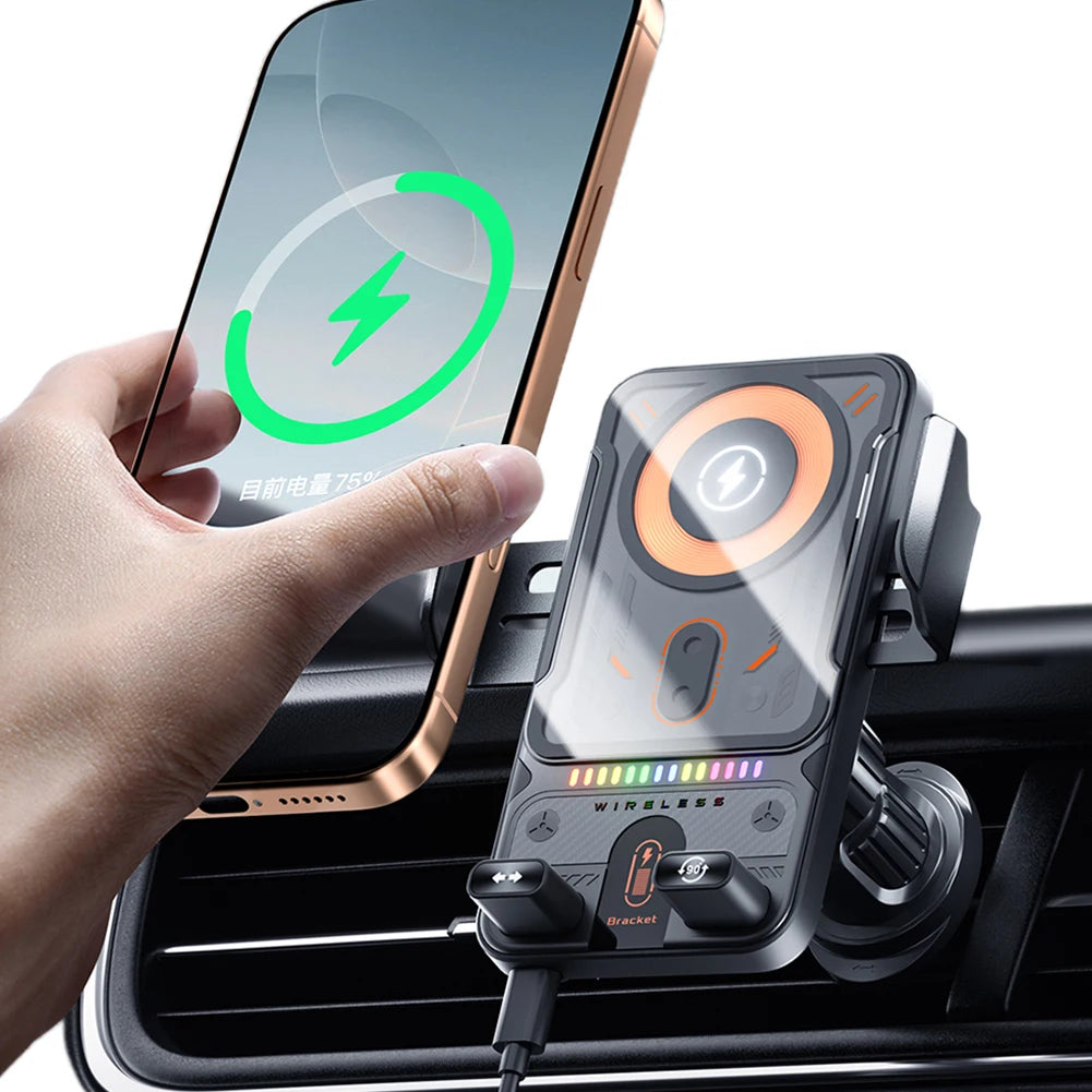 Car Wireless Charger Car Phone Mount Air Vent Cell Phone Holder Auto Clamping Car Accessories