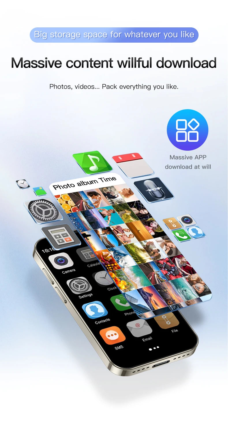 2025 New Mini Android Smartphone 3G WCDMA 2GB RAM 16GB ROM 3.0" Display 5MP Camera Dual SIM Smart Cellphone Play Store WhatsAPP