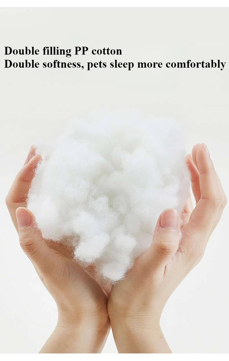 Home Plush Pet Nest Winter Cat Nest Dog Nest Warm Detachable and Washable Round Cat Nest Pet Bed Seasonal Universal Decoration