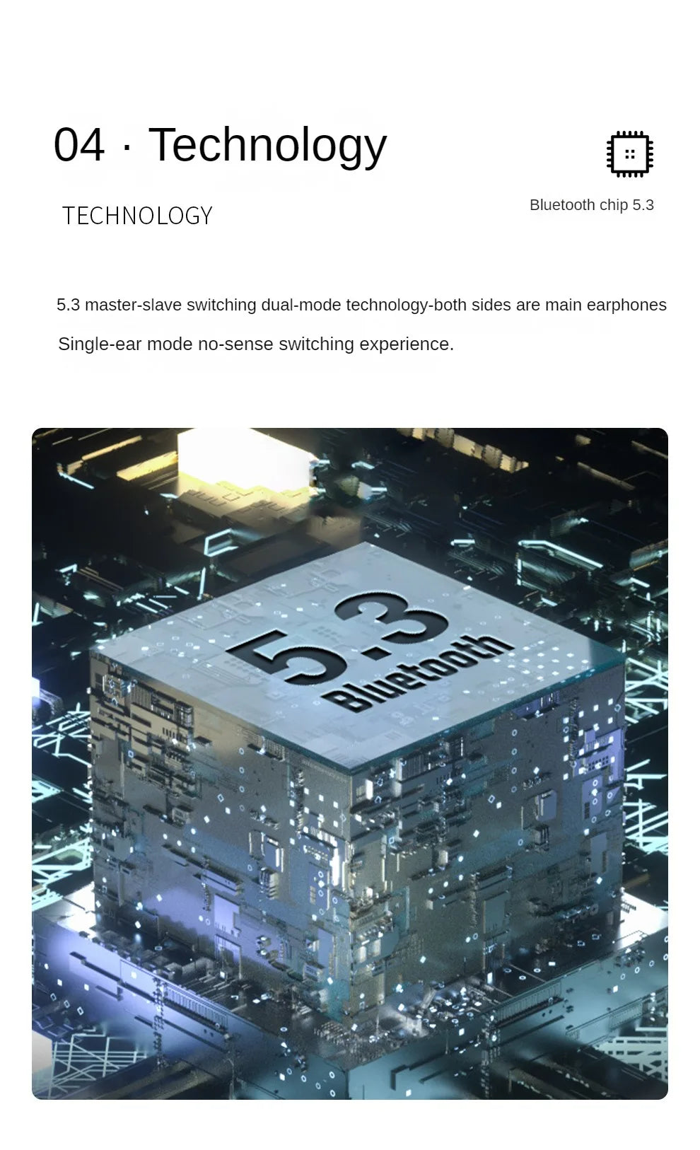 Mini Invisible Headset Bluetooth 5.3 in-ear Earphone TWS Wireless Headphone Noise Reduction HiFi Earbuds for XIAOMI iPhone