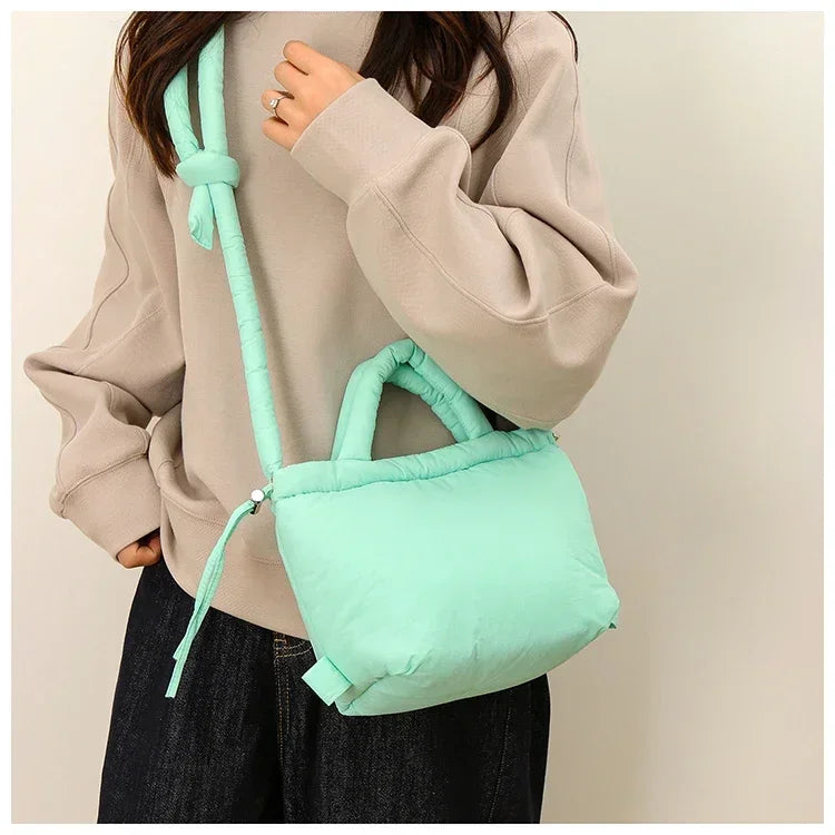 Super Cool Simple Versatile Handbags for Women 2025 Casual Hot Sale Colorful Nylon Small Square Shoulder and Crossbody Bags