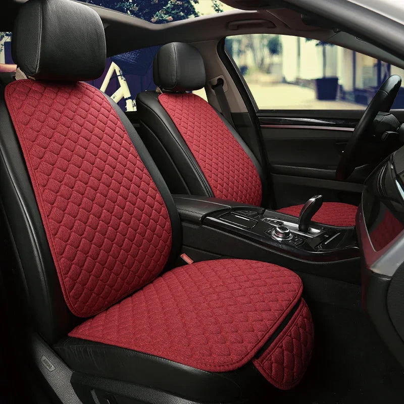 Linen Car Seat Cover Seat Universal Cushion for FORD Fiesta Fusion Mondeo Taurus Mustang Territory Kuga F-150 CAR Accessories