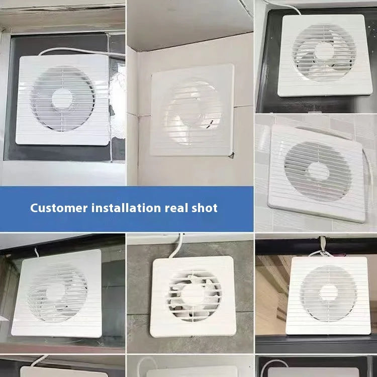 220V 4 inch 6 inch 8inch Hanging Wall White Ventilador Small Ventilator Extractor Exhaust Fans Toilet Bathroom Kitchen Fan