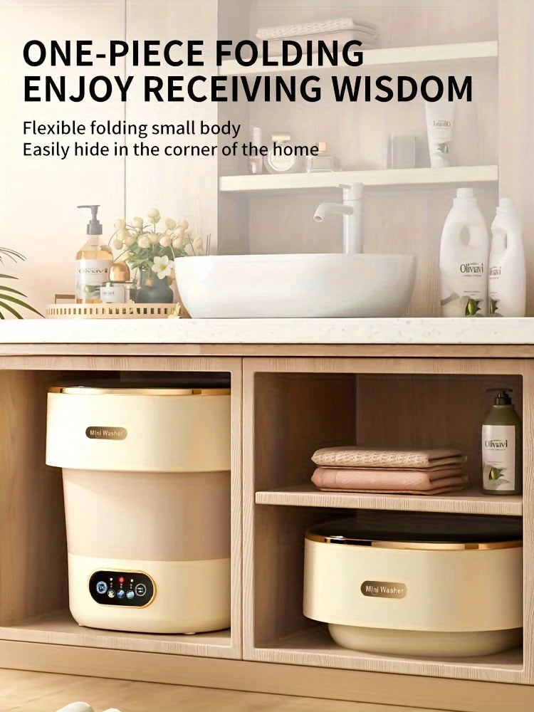 Portable Small Washing Dryer Machine Collapsible Washer Apartment Travel Socks Underwear Panties Washing Machine