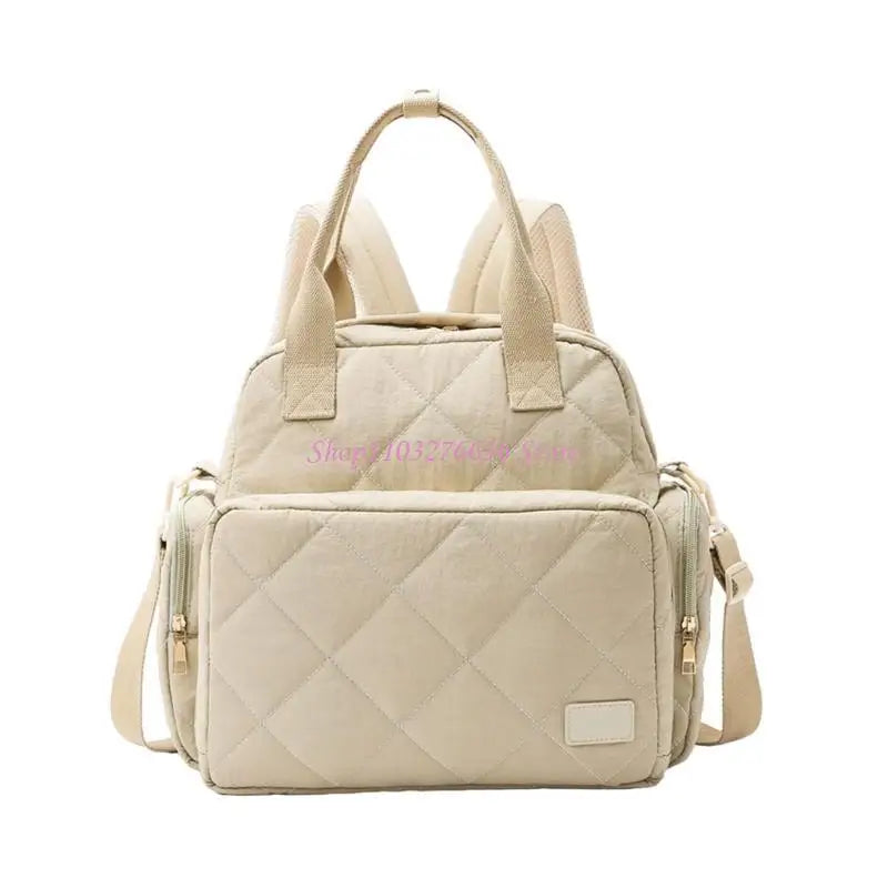 R6FD Diaper Bag Splashproof Wear Resistant Bag Handbag Large Capacity Mom Bag Travel Bag for Women Shoulder Bags Backpack