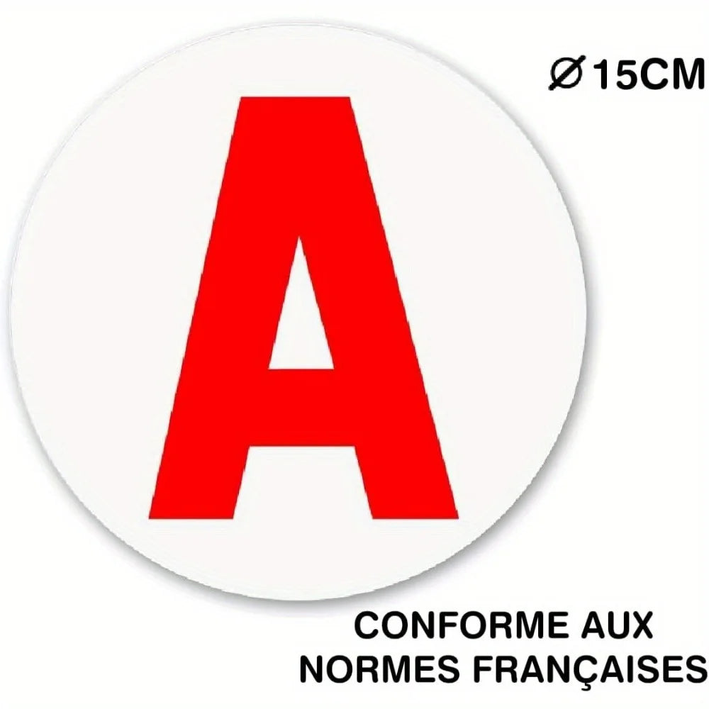 Letter A Car Magnet Sticker New Driver Car Magnet Accompanied Driving Sign Creative Anti Scratches Car Body Sticker New Driver