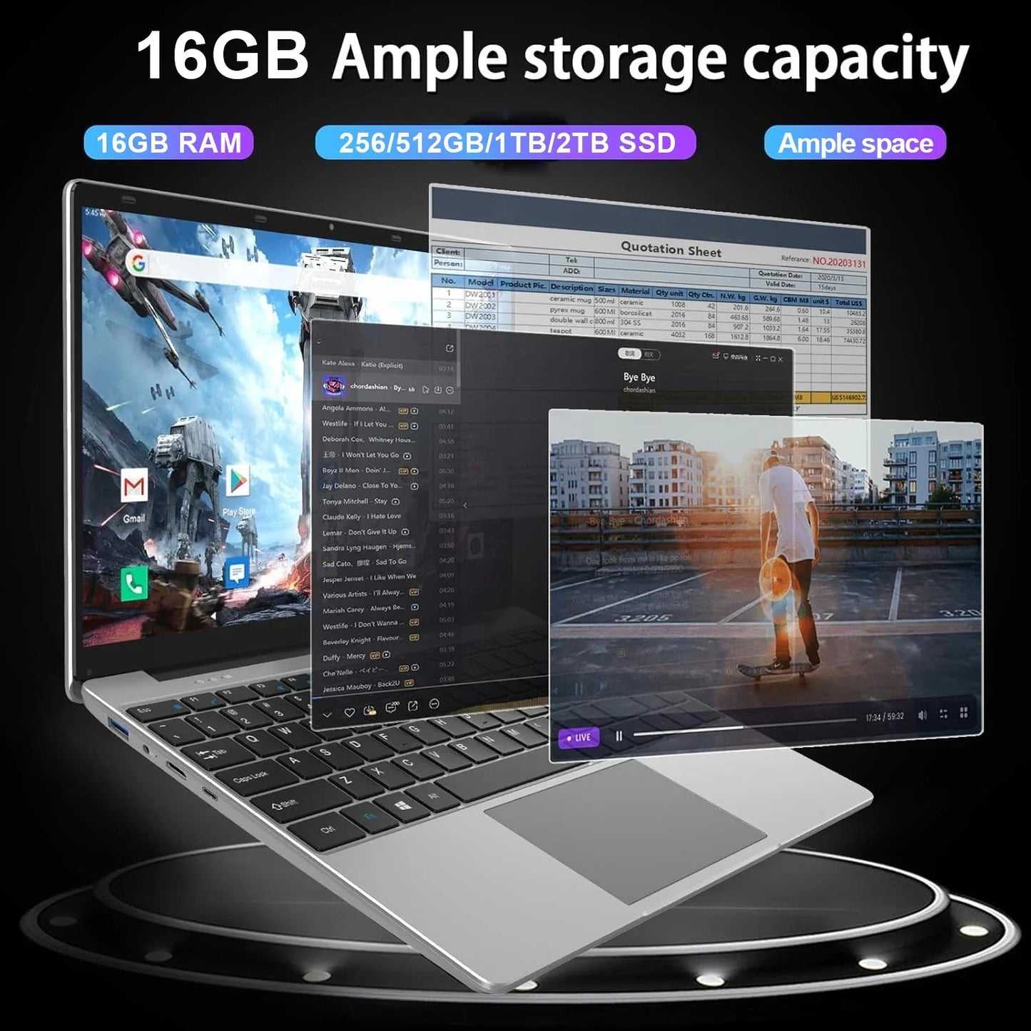 Windows 11 Pro Intel core i9 10980hk laptop16GB RAM 1/2TB SSD  Gaming laptops 1920*1080 Notebook computer Office notebook laptop
