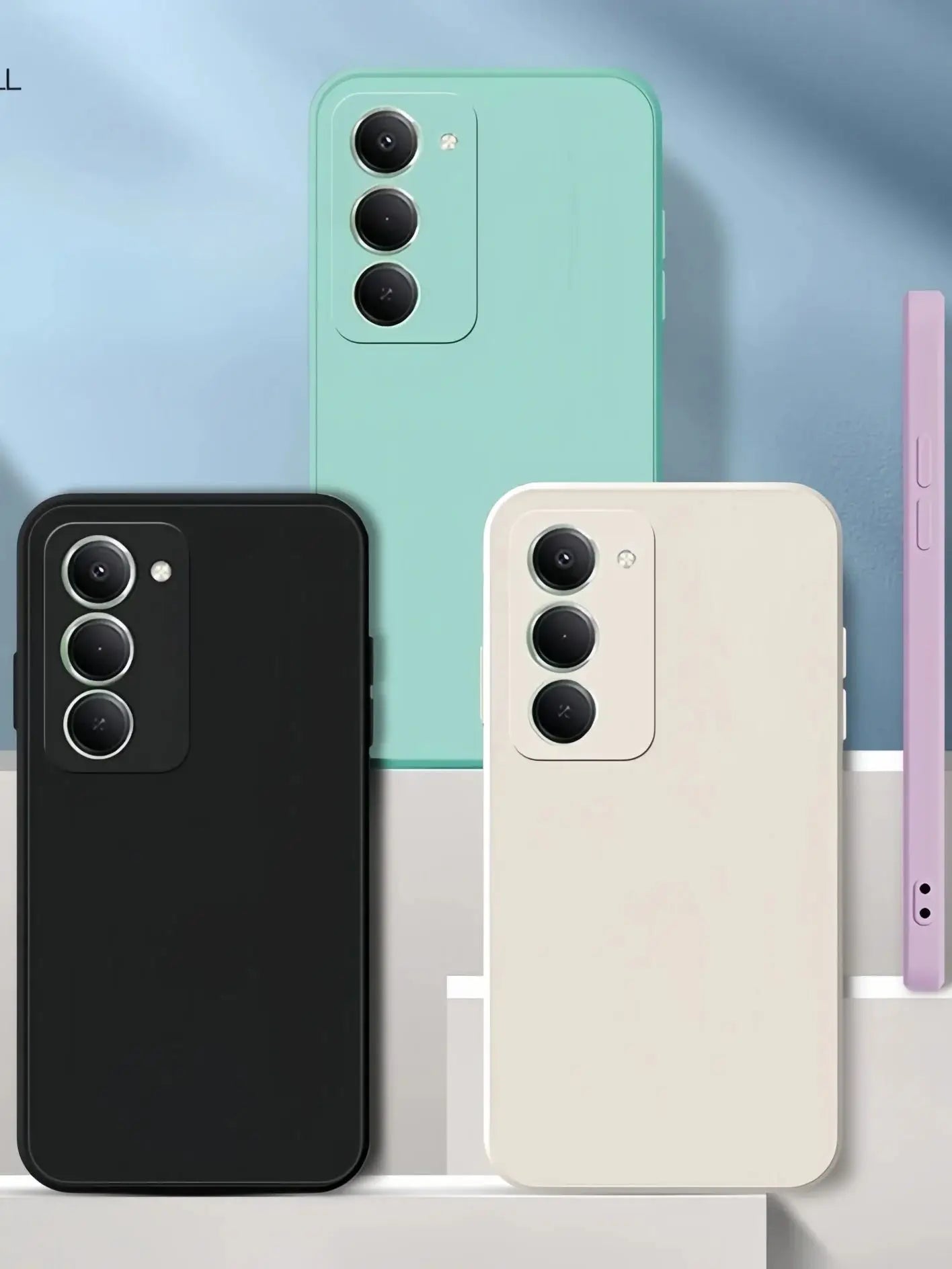 Noble Fashion Solid Colour Shockproof Protective Liquid Silicone Phone Case For Redmi 15