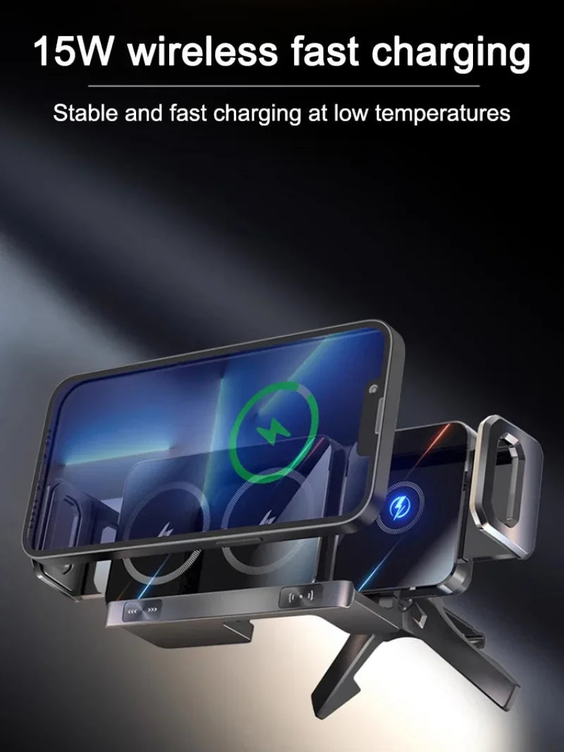 Intelligent Mobile Phone/Pad Holder Magnetic Phone Holder for Car Auto Rotating Phone Holder Wireless Car Charger