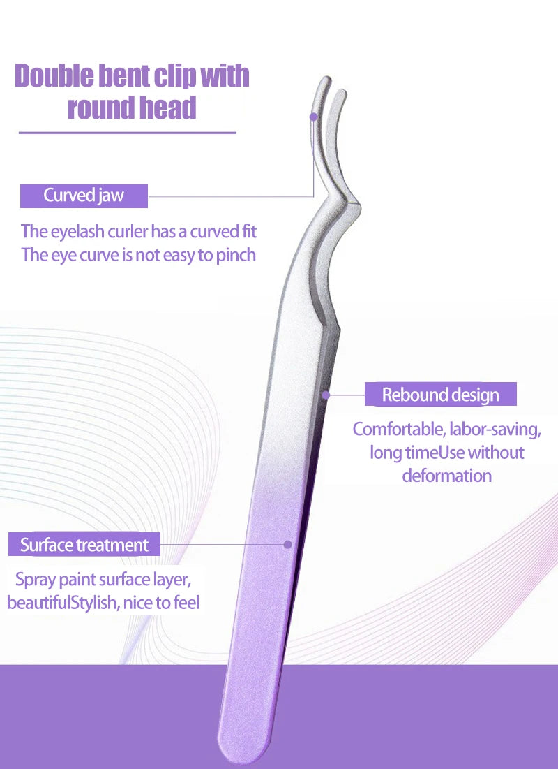 Color Eyelash Comb Tweezers Carbon Steel Professional Pincet Lashes Extension Tweezers False Eyelashes Applicator Makeup Tools