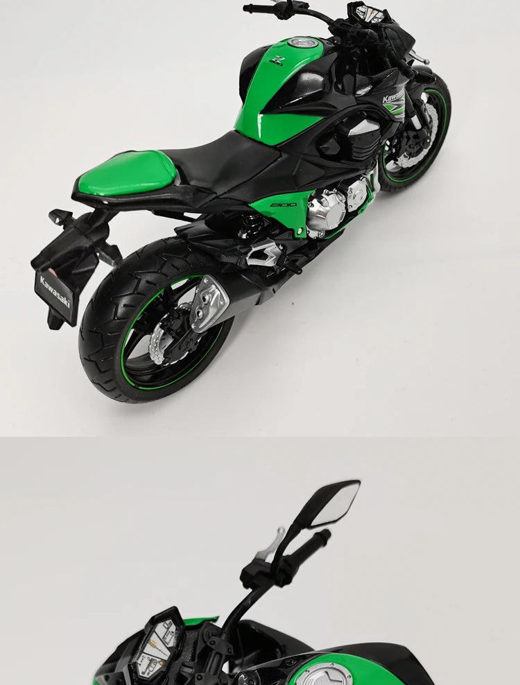 1/12 Kawasaki Ninja Z800 Alloy Racing Cross-country Motorcycle Model Simulation Metal Toy Street Motorcycle Model Childrens Gift