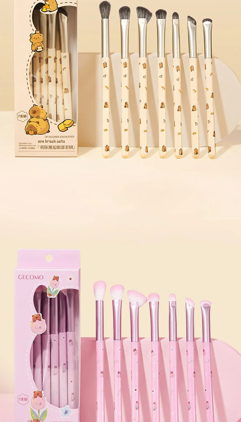 GECOMO Eye makeup brush set, Detail brush, Shading brush,Nose Shadow Eye Makeup set,a complete set of makeup tools for beginners