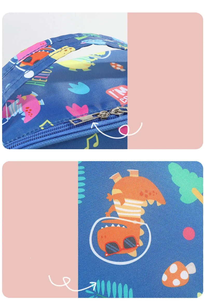 Students Aluminum oil Thickened Handheld Lunch Bag Insulated Thermal Food Picnic Storage Heat Preservation Beto Bag