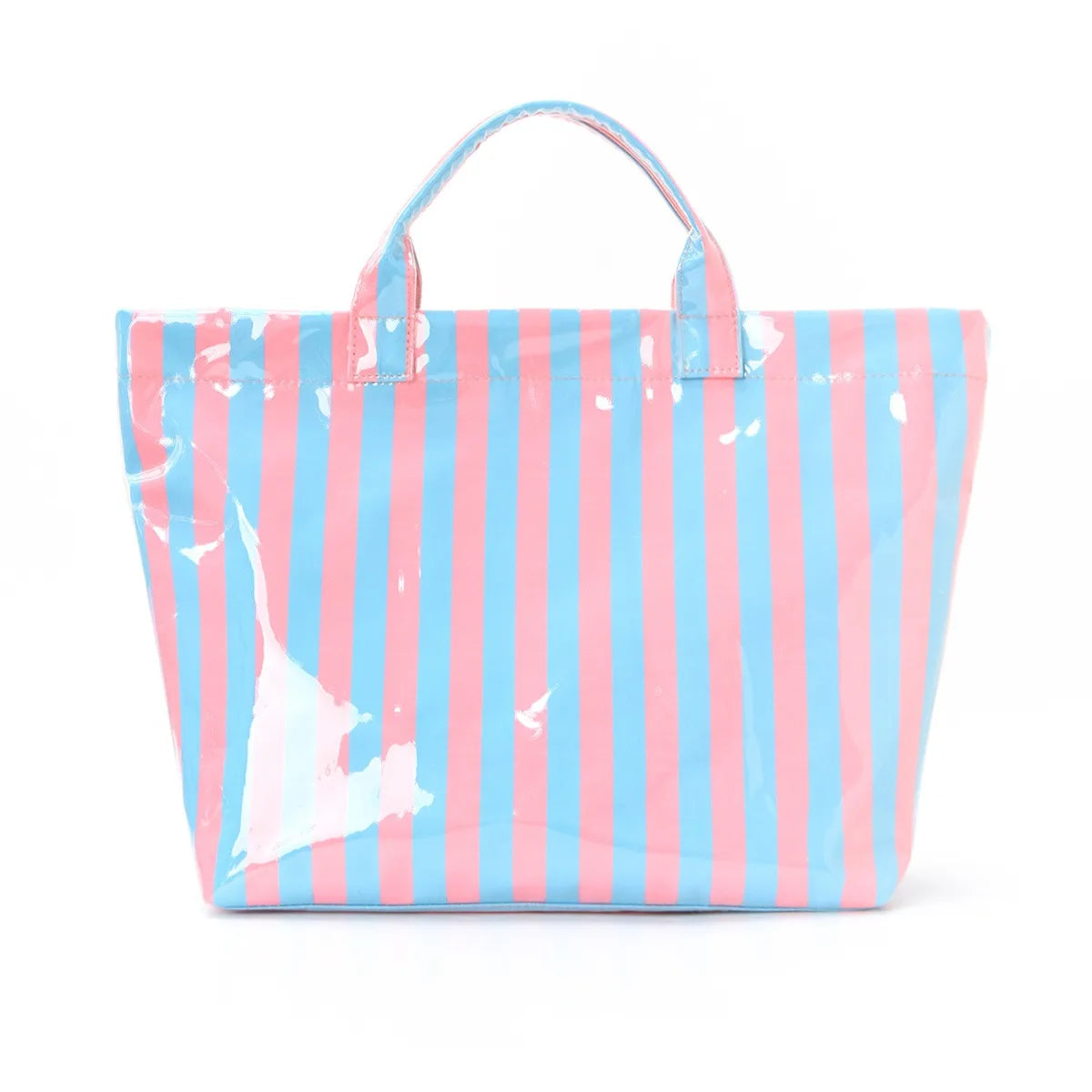 Cross-border striped tote bag high value lightweight handbag commuting large capacity portable travel shoulder bag