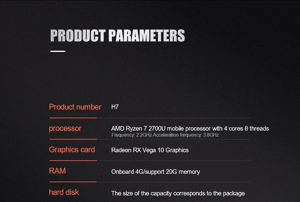 AMD Ryzen 7 2700U Laptop Threshold 15.6 Inch Metal Gaming Laptop -, 36GB RAM, 2TB SSD, 5G WIFI Bluetooth Windows 11 Pro