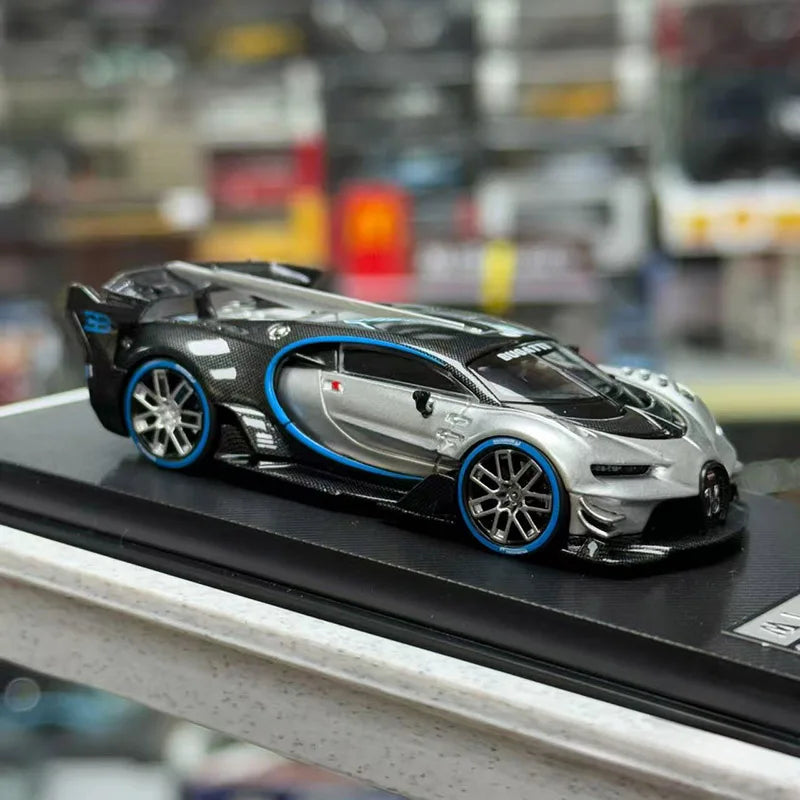 MJ 1:64 BUGATTI VISION GT Alloy Car Model Collection Ornament