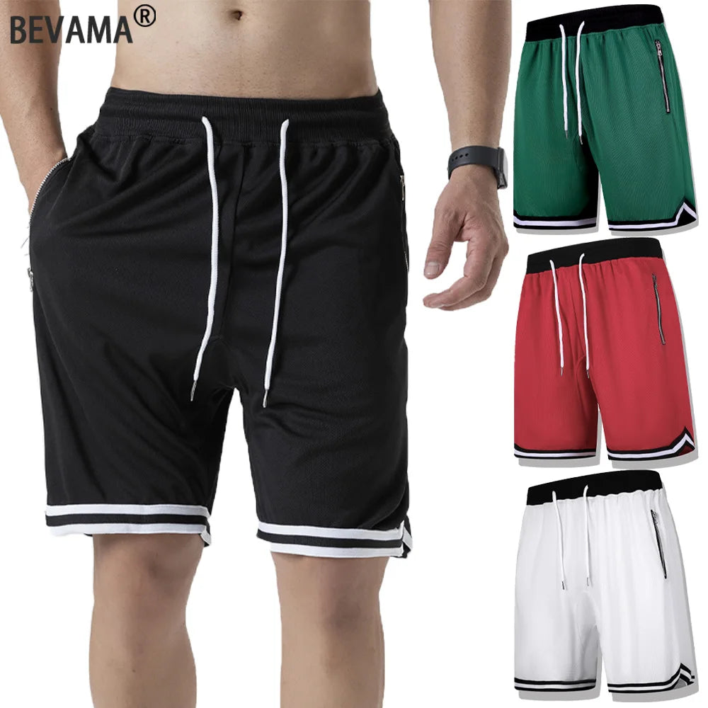 Men's Sports Basketball Shorts Summer Gym Fitness Mesh Shorts Quick Dry Training Running Shorts Casual Breathable Short Pants