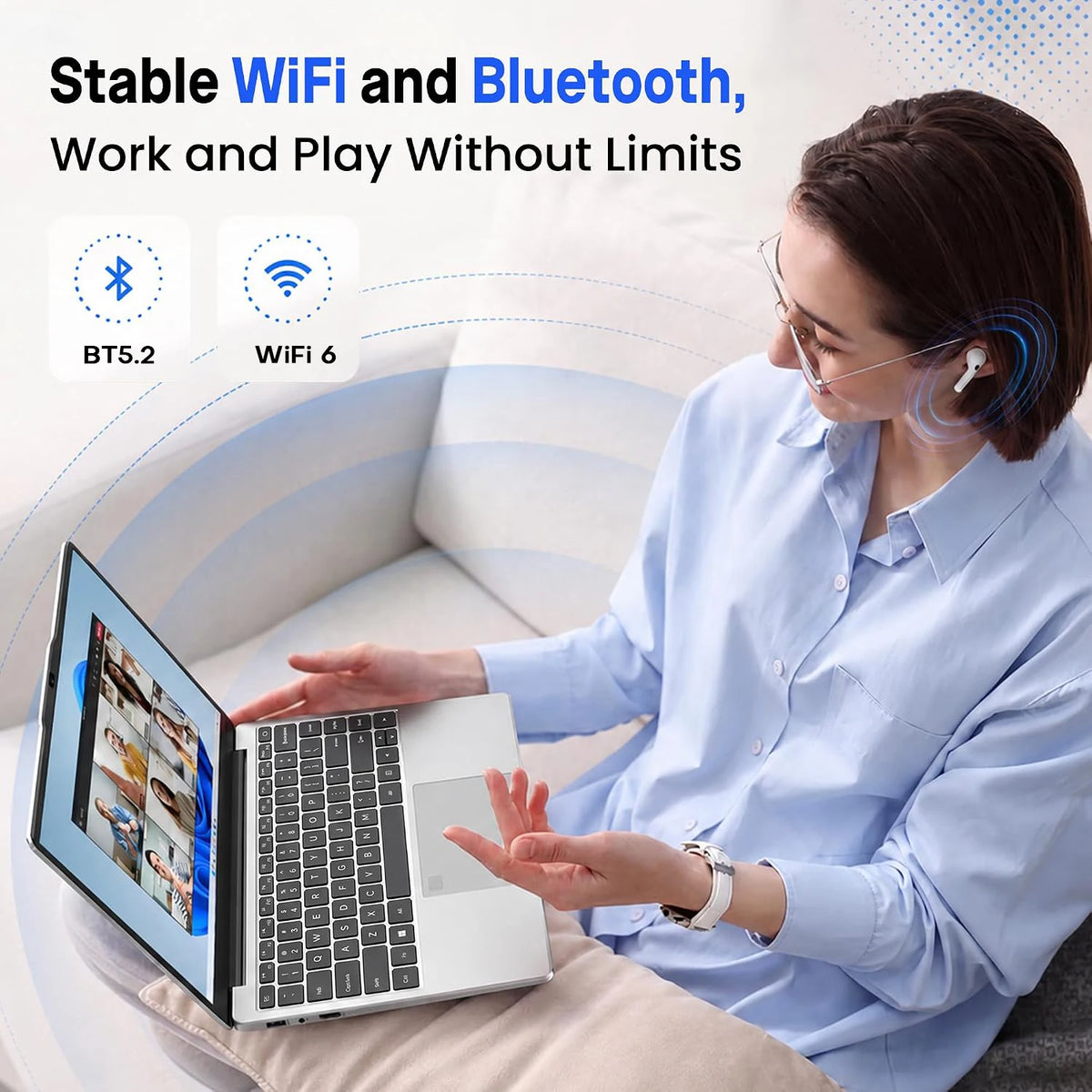 15.6" Intel Core I7-1165G7 Laptop Computer Windows 11 16GB RAM 1/2TB SSD Notebook PC 4K HD Wifi6 Backlit Portable Office Laptops