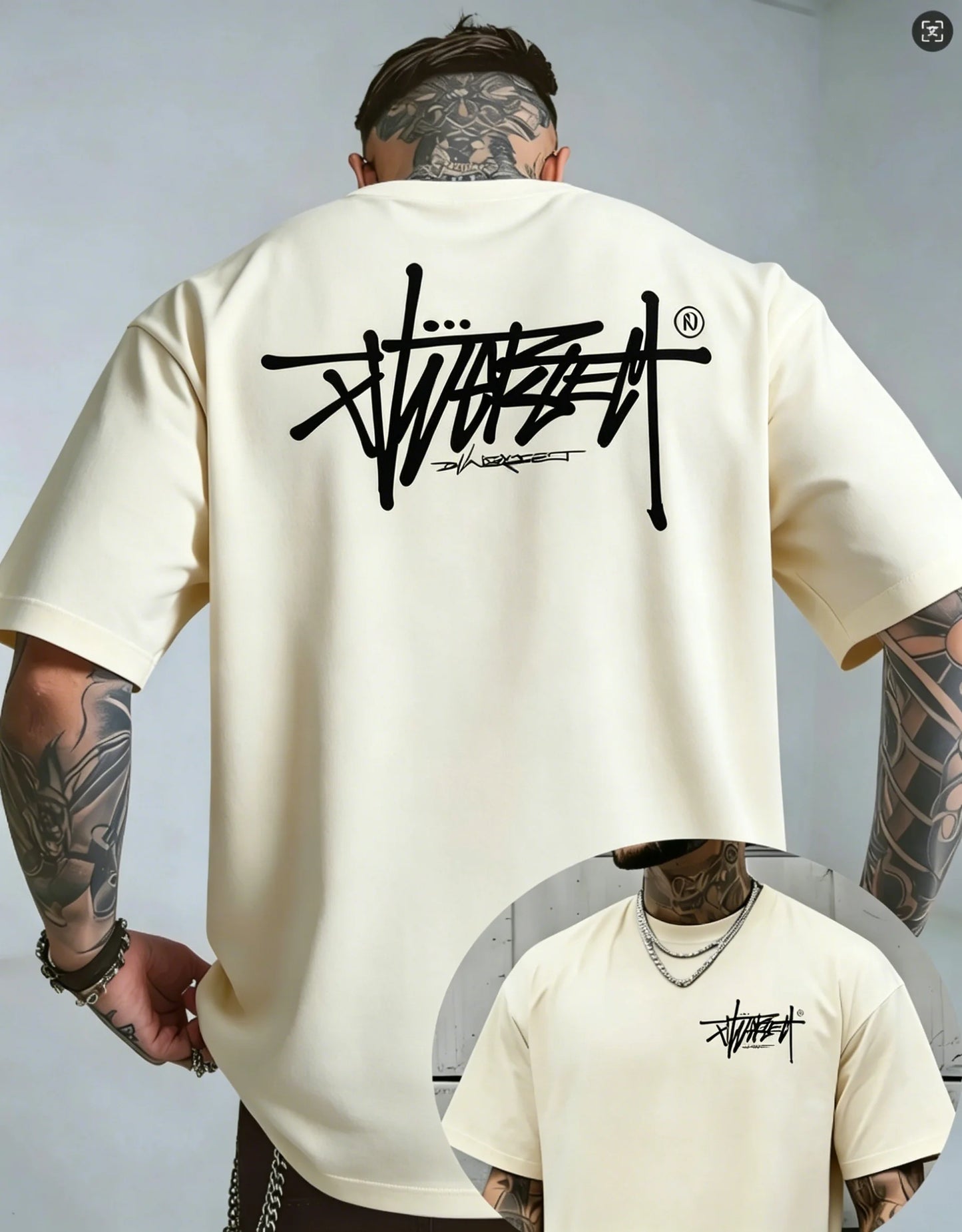 26 Summer Street Style New Trend High-Quality 100_ Pure Cotton Men's T-Shirt Suitable for Outdoor Leisure Sports Short Sleeve