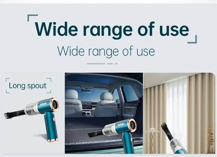 SZUK New Car Vacuum Cleaner 165000Pa Wireless Vacuum Cleaner Powerful Suction Handheld Portable Mini Vacuum Cleaner for Car