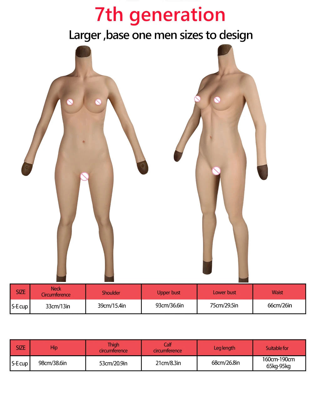 Eyung Full Body Silicone Onesie No Oil Crossdresser Sissy  Shemale Drag Queen Silicone Bodysuit  Silicone Breast Forms Suit