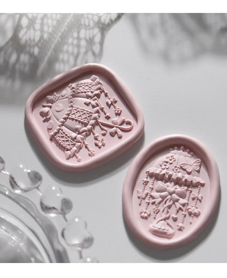 3D Embossed Wax Seal Stamp Retro/Umbrella/Desk Lamp For A Copper Head For DIY Envelope Letter Wedding Invitation Card