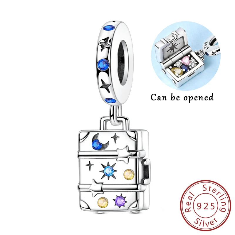 Original Charms Beads Pendant 925 Sterling Silver Red Polka Dot Doll Charms Fit Bracelet Necklace Pendant For Women Jewelry Gift