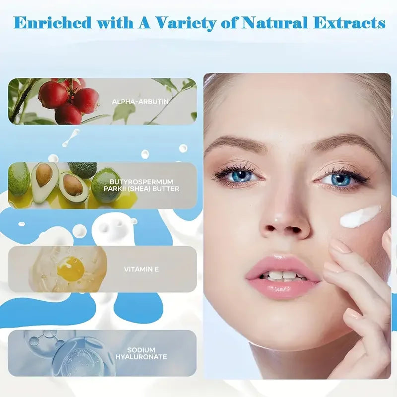 10PCS Milk Nourish Skincare Set Face&Hand Dual Care - Brightening Eye Cream BB Cream Pore Cleansing Gentle Deep Hydration Christ