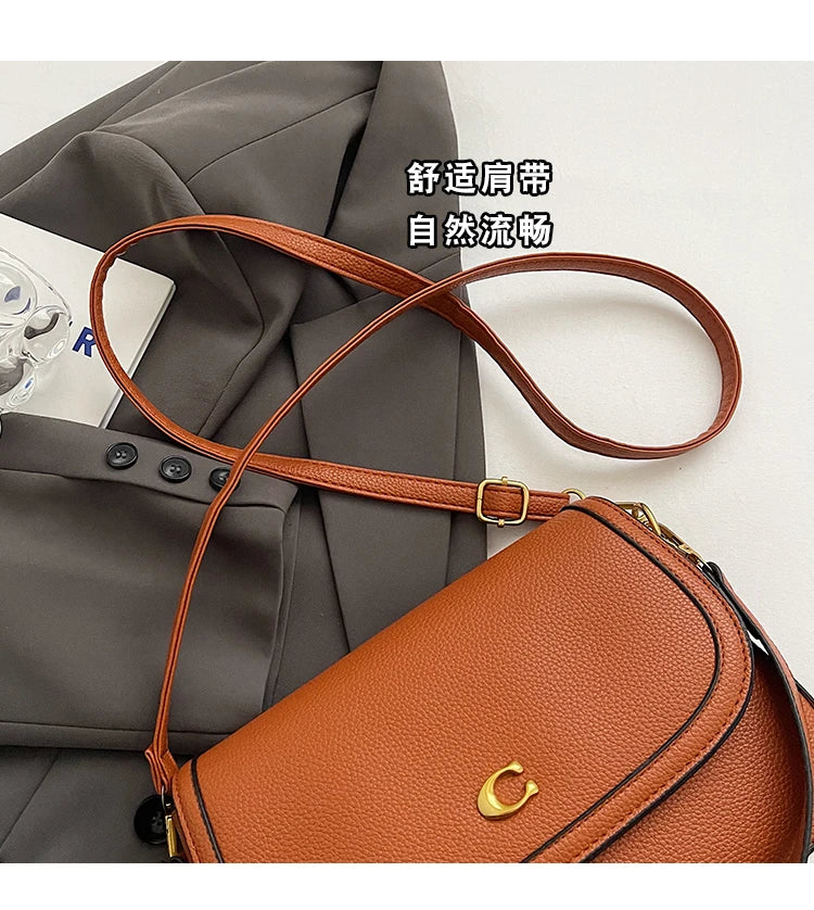 Elegant Women Luxury Leather Designer Fashion Shoulder Bag High End Tote Handbag For Fashionable Urban Daily Use