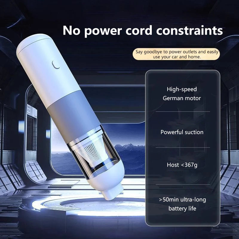 Xiaomi Car Vacuum Cleaner Super Strong Suction Power For Cars Wireless Handheld Small Portable Suction And Blowing Integrated