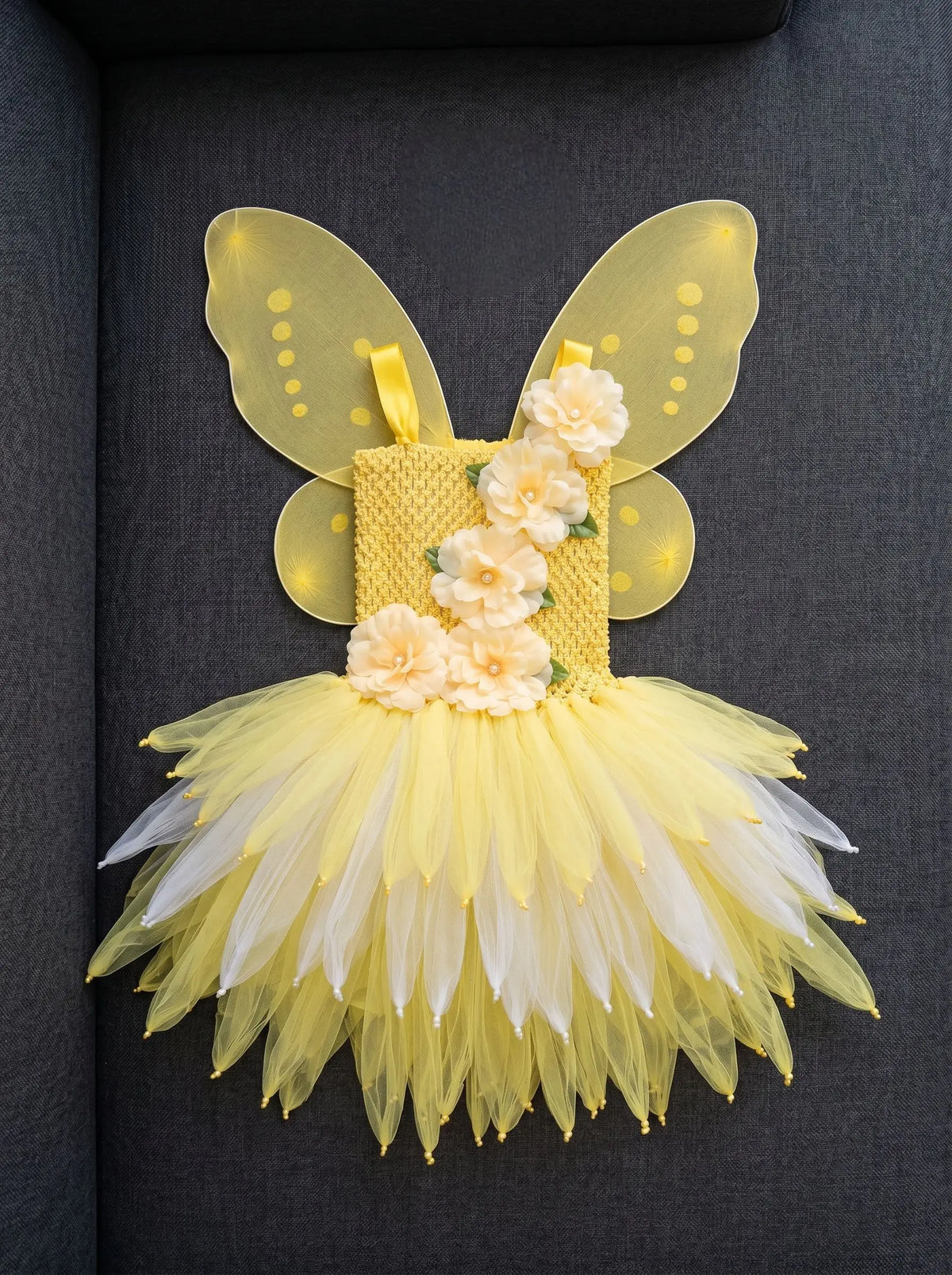 Girls Fairy Costume Princess Dress Kids Butterfly Wing Outfit Tulle Dress Halloween Birthday Party Fancy Dress Carnival Pageant