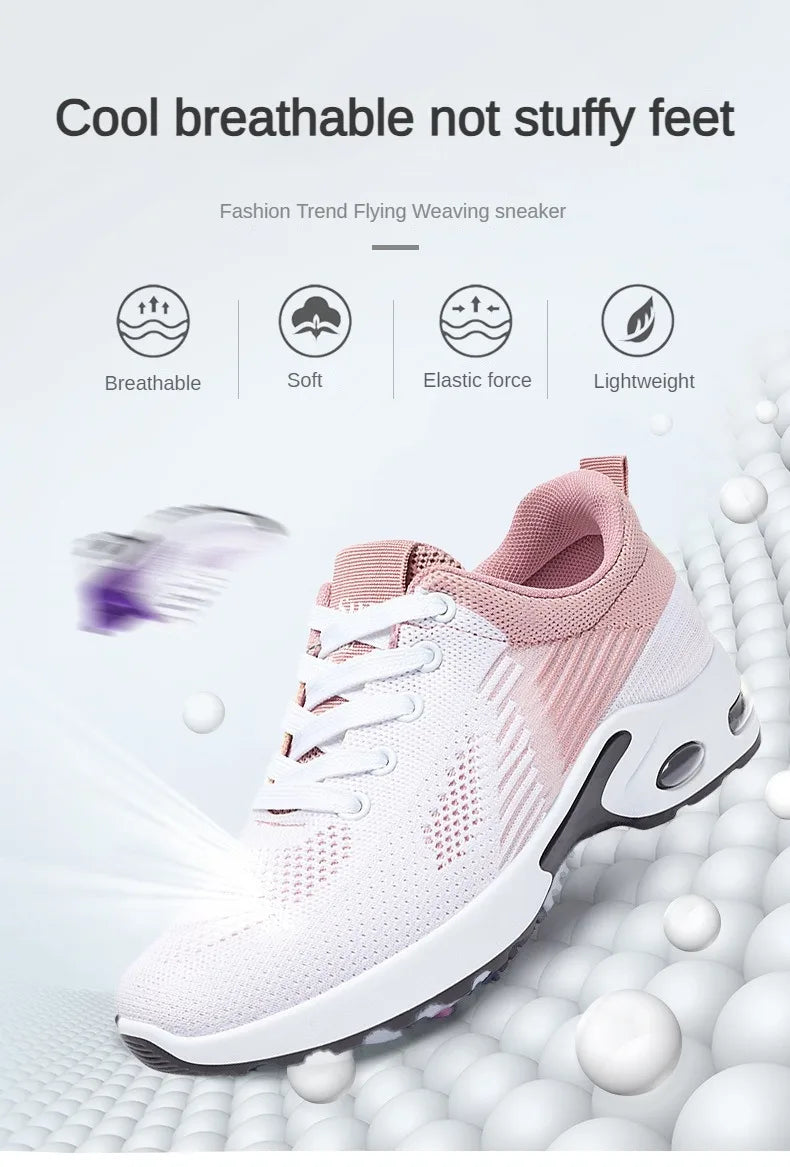 Women's Shoes 2025 Summer Casual Sneakers Breathable Mesh Affordable Free Shipping