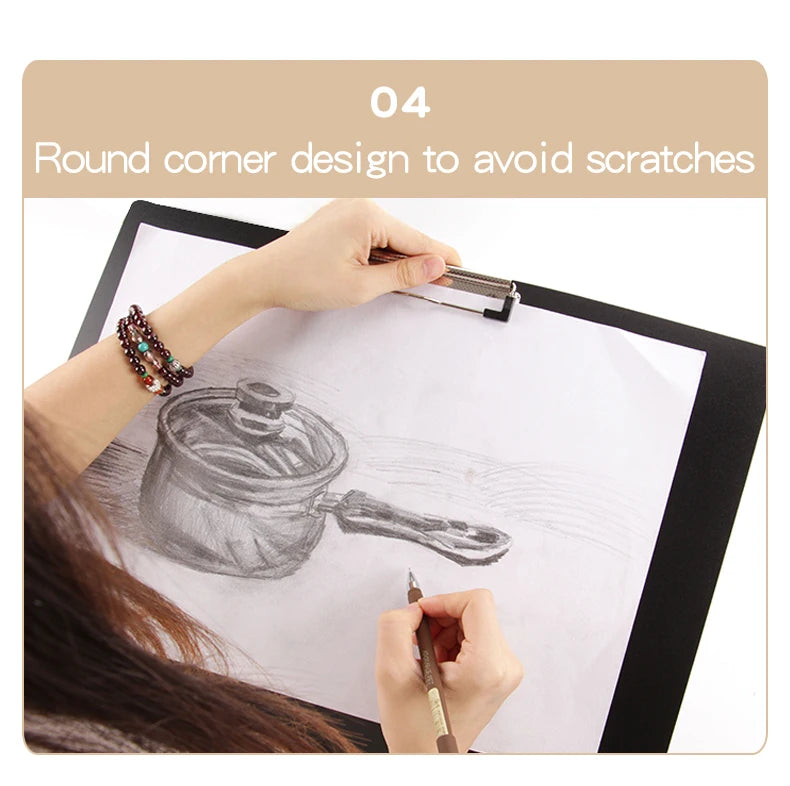 A3 Clipboard - Outdoor Sketching Clipboard, 8K Drawing Board Clip, Student Writing Pad, Office Document Holder