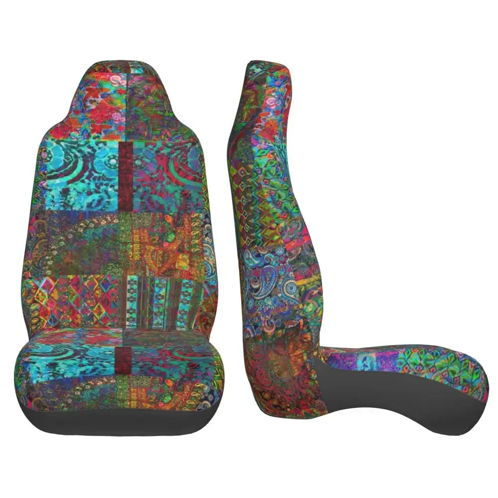 Boho Aztec Universal Car Seat Cover Four Seasons Women Ethnic Persian Tribal Car Seat Cushion Fabric Hunting