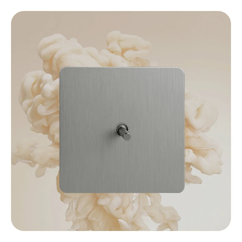 Avoir Matte Silver Vintage Toggle Switch Panel Brass Lever Switches Push Button Home Improvements Light Switches Dimmer Sockets