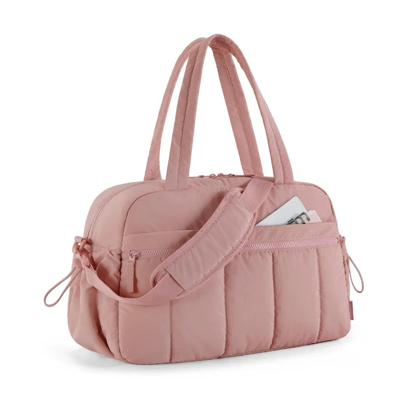 BAGSMART Women Duffle Bag for Travel with Wet Pocket Lightweight Water Resistant Carry on Weekender Gym Bag