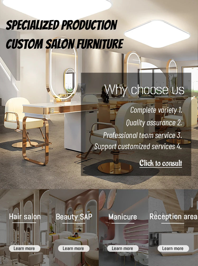 Luxury Front Desk RICE WHITE With Lamp Counter Sport Center Reception Desk Modern Design Beauty Salon Reception Desk