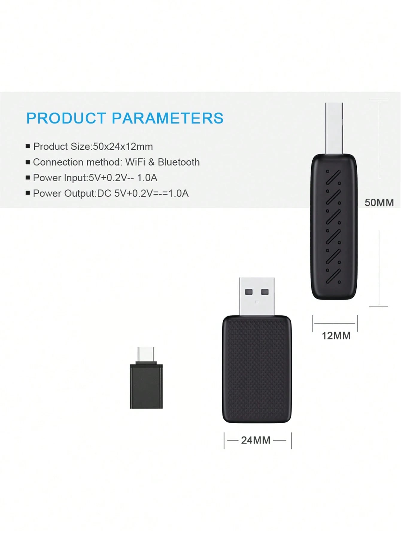 Acodo Mini Wired to Wireless 2 in 1 CarPlay and Android Auto Box  Plug and Play Fashionable and Portable Suitable for 99% car